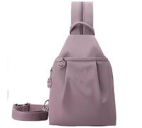 Générique Waterproof 2-Way Commuter Bag, Votvo Street Lite Chic Versatile Travel Bag, Double Zipper Large Capacity, Waterproof(purple)