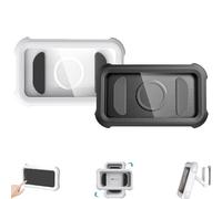 Générique Waterproof 480° Shower Phone Holder, Rotatable, Adjustable Wall & Bathtub Mount with Anti-Fog, Touch Screen Case, Retractable Stand for Bathroom, Kitchen & Shower Use (White+Black)