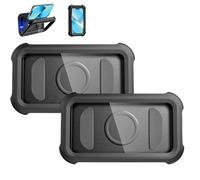 Générique Waterproof 480° Shower Phone Holder - Wall & Bathtub Mount,Adjustable Bathroom Phone Stand with Touch Screen, with Anti-Fog Touch Screen, for Showers Or Bath Use (Two Black)