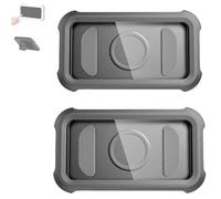 Générique Waterproof 480° Shower Phone Holder - Wall & Bathtub Mount Rotatable Retractable Adjustable, Adjustable Shower Case, 360° Rotatable Anti-Fog Case for 4-7 inch Smartphone (Black*2)