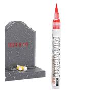 Générique Waterproof Acrylic Paint Marker, Quick Dry Ink Pen Set, Tombstone Memorial Writing Tool, Permanent Multi Art Pen, Fade Resistant Detail Applicator, for Metal Glass Wood Stone Craft Use
