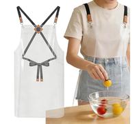 Générique Waterproof Aprons for Women - Foldable Soft Non Slip Adjustable,Adjustable Waterproof Aprons for Dishwashing | for Cooking Baking Dishwashing Gardening Women Men Adults