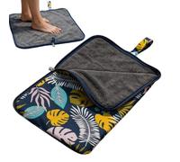 Générique Waterproof Bag for Swimsuit | with Embedded Towel 2 in 1 Reusable Pouch | with Handle and Zipper Waterproof Travel Bag | for Wet Clothes, Gym, Beach, Traveling, Pool, Outdoor