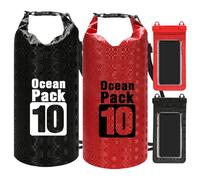 Générique Waterproof Bag, Roll Top Backpack, Dry Storage Sack, Lightweight PVC Material, Leakproof Design, for Swimming Camping Outdoor Travel, 16.14x7.68x0.2