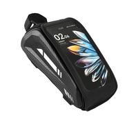 Générique Waterpřoof Bicycle Top Tube Bag - Large Capacity with Touchscreen Phone Pocket | Shockproof, Double Zippers for Commuting Long-Distance Riding