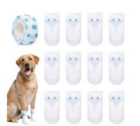 Générique Waterproof Dog Booties, Non-Woven Paw Protectors, 3.66x6.89in Adhesive Bandage Socks, Compact Anti-Slip Grip, Soft Breathable Material for Outdoor Walks Small, Medium, Dogs