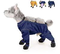 Générique Waterproof Dog Shoes Leggings, Dirty Proof Pet Paws Protector, Anti-Dirty Dogs Pants, Reflective Pet Paw Protector for Dogs Winter Snow Rain Hiking Walking (Large,Blue)