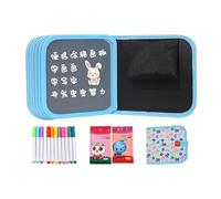 Générique Waterproof Drawing Notebook, Educational Kids Book with Pens, 14-Page Reusable Notebook with Sturdy Pages, Drawing Book Easy Clean Layer, Sketching Notebooks for Boys and Girls Home