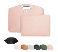 Générique Waterproof Leather 14-16in 2pcs Laptop Bag For Women, Oceantree Laptop Bag for Women Handbag (Pink)