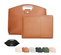 Générique Waterproof Leather 14-16in 2pcs Laptop Bag For Women, Oceantree Laptop Bag for Women Handbag (Brown)