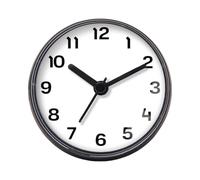 Générique Waterproof Shower Clock - Suction Cup Wall Mount | Battery Operated with Alarm | for Bathroom, Kitchen, Indoor, Tub, Pool, Sauna, Apartment, Dormitory, Small Round Design