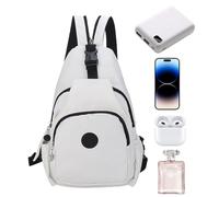 Générique Waterproof Sling Backpack, Lightweight Chest Tote Bag, Large Capacity Shoulder Bag, Versatile and Changeable Design, Ideal for Hiking, Sports, Travel, with Multiple Convenient Pockets