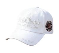 Générique We The People Hat Have Had Enough Baseball Cap, 1776 Star Badge Adjustable Hat for Men Women (White)