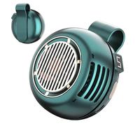 Générique Wearable Air Circulator - Silent Bladeless Blower, Tiny Adjustable Head with Clamp, High Capacity Battery, Hands Free Personal Cooler, for Neck Waist Desk Table Bedroom Home