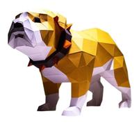 Générique Wearable Bull Head Cover Mask Paper Model Animal Cosplay Art Papercraft 3D DIY Origami Headgear Paper