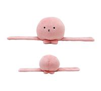 Générique Wearable Octopus Plush, Adjustable Buckle Stuffed Doll, Soft Huggable Sea Creature Toy, Pink, Charming Design for Kids Adults Birthday Halloween Girls Women Wearable Elastic Band and Buckle