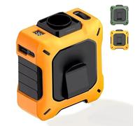 Générique - Wearable Waist Fan & Power Bank with Desktop, 8000mAh Battery. With Clip & Flashlight (Orange)