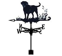 Générique Weathervane for Roof Easy Use and Install Metal Weather Vane Wind Vane with Anti Rust Coating Wind Direction Indicator Outdoor Garden Yard Farm Ornament- Labrador