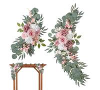 Générique Wedding Arch Flowers - 2 Piece Set, Reusable Artificial Roses