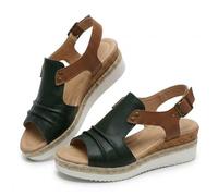 Générique Wedge Sandals for Women Womens Espadrilles Wedges Summer Dressy 2026 Open Toe Ankle Strap Espadrilles Sandals Slipper Outdoors Slip-on Platform Dressy Summer Dress Shoes (Green,40)