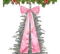 Générique Weihnachts Schleifen Dekoration - Riesige Weihnachtsschleifen | ÜBergröße Weihnachtsornamente Für Baumspitzen, Vorhänge, Wände & Türen | Festliche Weihnachtsdeko Für Zuhause, Party, Feier