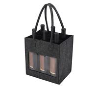 Générique Wein Träger | 6 Flaschen Tasche | Filz Wein Tragetasche | Auslaufsicherer Flaschenhalter mit Griff für Reisen Picknick Outdoor Transport Rotwein Likör