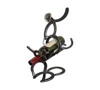 Générique Weinhalter - (25cm) Rustikaler Western Cowboy Eisenkunst | Rutschfester Weinregal Flaschenständer | Dekorativer Tischplatte Home Küche Esszimmer Wohnung Bar