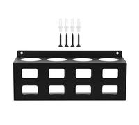 Générique Welding Rod Storage Tube Rack, 4 Slot Tubes Storage, Wall Mounted Steel Holder, Heavy Duty Sturdy Design, Tool Storehouse Solution for Home, Industrial, Garage, Workshop, 11.6x4x5.47 inches
