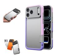 Générique Weseecase Soft Silicone Frame Heat-Dissipating Case for iPhone, Silicone Soft Case, Drop-Resistant Lightweight, for iPhone 13/14/15/16/17 Pro Max (for iPhone 13 Pro,Pink-Purple)