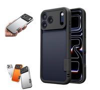 Générique Weseecase Soft Silicone Frame Heat-Dissipating Case for iPhone, Silicone Soft Case, Drop-Resistant Lightweight, for iPhone 13/14/15/16/17 Pro Max (for iPhone 14 Plus,Black)