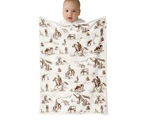 Générique Western Blanket, Cowboy Blankets for Boys Girls, Western Throw Blanket | Rustic Tapestry Bedding Vintage for Living Travel Farmhouse Beach Park Bench Camping Car Picnic Patio Kitchen