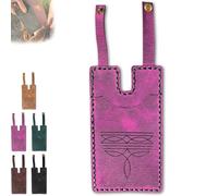 Générique Western Boot Wallet with Snap Strap, 2025 Fashion Leather Wallets, Slim Cowboy Billfold Holds Multiple Cards for Women Man (Pink-1 Piece)