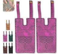 Générique Western Boot Wallet with Snap Strap, 2025 Fashion Leather Wallets, Slim Cowboy Billfold Holds Multiple Cards for Women Man (Pink-2 Pieces)
