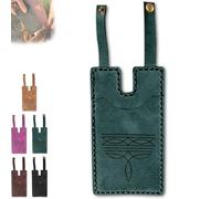 Générique Western Boot Wallet with Snap Strap, 2025 Fashion Leather Wallets, Slim Cowboy Billfold Holds Multiple Cards for Women Man (Green-1 Piece)