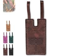 Générique Western Boot Wallet with Snap Strap, 2025 Fashion Leather Wallets, Slim Cowboy Billfold Holds Multiple Cards for Women Man (Brown-1 Piece)