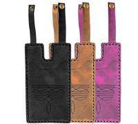 Générique Western Boot Wallet with Snap Strap, Handcrafted Leather Boot Credit Card Holder, with Snap Fastening, for Women Men (B1)