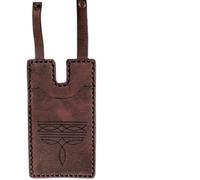 Générique Western Boots Wallet avec Boucle, Petit Portefeuille en Cuir Fait à la Main pour Les Femmes, rodéo Concert Card Holder Cadeau (Le Brun)