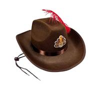 Générique Western Headpiece - Cowboy Hat for Masquerade | Holiday Dress Up Accessory with Classic Shape for Kids, Adults, Costume Parties and Thanksgiving Concert Events 12.99x10.24x4.72in