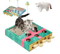 Générique Whack Attack Cat Toy, 3 -in-1 Whack Attack Cat Toy, Interactive Cats Toys for Indoor Cats, Interactive for Claw Grinding Rest Entertainment, Fun Exercise Toys for Kittens & Cats (Green)