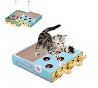 Générique Whack Attack Cat Toy, 3 -in-1 Whack Attack Cat Toy, Interactive Cats Toys for Indoor Cats, Interactive for Claw Grinding Rest Entertainment, Fun Exercise Toys for Kittens & Cats (Blue)