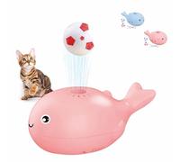 Générique Whale Floating Ball Cat Toy,USB Rechargeable, Electric Floating Small Soccer Keep Kitten Entertained, Liberate Your Hands and Bring Happiness to Your Beloved Pets (Pink)