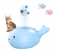 Générique Whale Floating Ball Cat Toy,USB Rechargeable, Electric Floating Small Soccer Keep Kitten Entertained, Liberate Your Hands and Bring Happiness to Your Beloved Pets (Blue)