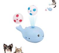 Générique Whale Floating Interactive Cat Toy, 2025 New Rechargeable Whale Floating Ball Cat Toy, Keep Cats Entertained Soccer Balls Pet Toys for All Breeds (Blue,6 Balls)