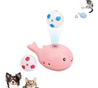 Générique Whale Floating Interactive Cat Toy, 2025 New Rechargeable Whale Floating Ball Cat Toy, Keep Cats Entertained Soccer Balls Pet Toys for All Breeds (Pink,2 Balls)