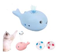 Générique Whale Floating Interactive Cat Toy, Cat Toy Ball, Whale Electric Floating Balls Pet Toys Rechargeable, Keep Cats Entertained Soccer Balls Pet Toys for All Breeds(Blue)