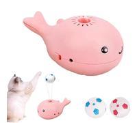 Générique Whale Floating Interactive Cat Toy, Cat Toy Ball, Whale Electric Floating Balls Pet Toys Rechargeable, Keep Cats Entertained Soccer Balls Pet Toys for All Breeds(Pink)