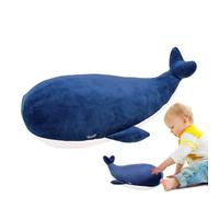 Générique Whale Plush Toy, Hugging Pillow Doll, Skin-Friendly Stuffed Animal for Nursery, Bedroom, Sofa, Or Car, Soft and Cuddly Gift for Kids and Adults, 25x8x8cm, 45x15x15cm Sizes