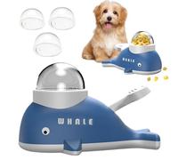 Générique Whale-Shaped Self-Entertaining Feeder - Paw-Activated Pet Toy | Interactive Treat Dispenser for Cats Dogs | Reduces Boredom, Encourages Natural Play