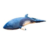 Générique Whale Stuffed Doll, Simulated Plush Toy Kids, 21.65x8.66x5.51 inches, Huggable Animal Pillow, Soft Blue Whale Figure for Girls Boys Children, Cuddly Sea Creature Bedtime Gift