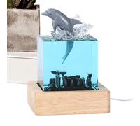 Générique Whale Table Lamp- Night, Small Cute Humpback Whale | Kids Room Decor, Bedroom Nightstand Soothing Lamp, Living Room Accent, College Dorm Desk, Work Area Night Lights